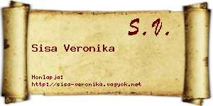 Sisa Veronika névjegykártya