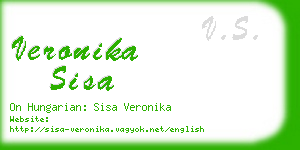 veronika sisa business card